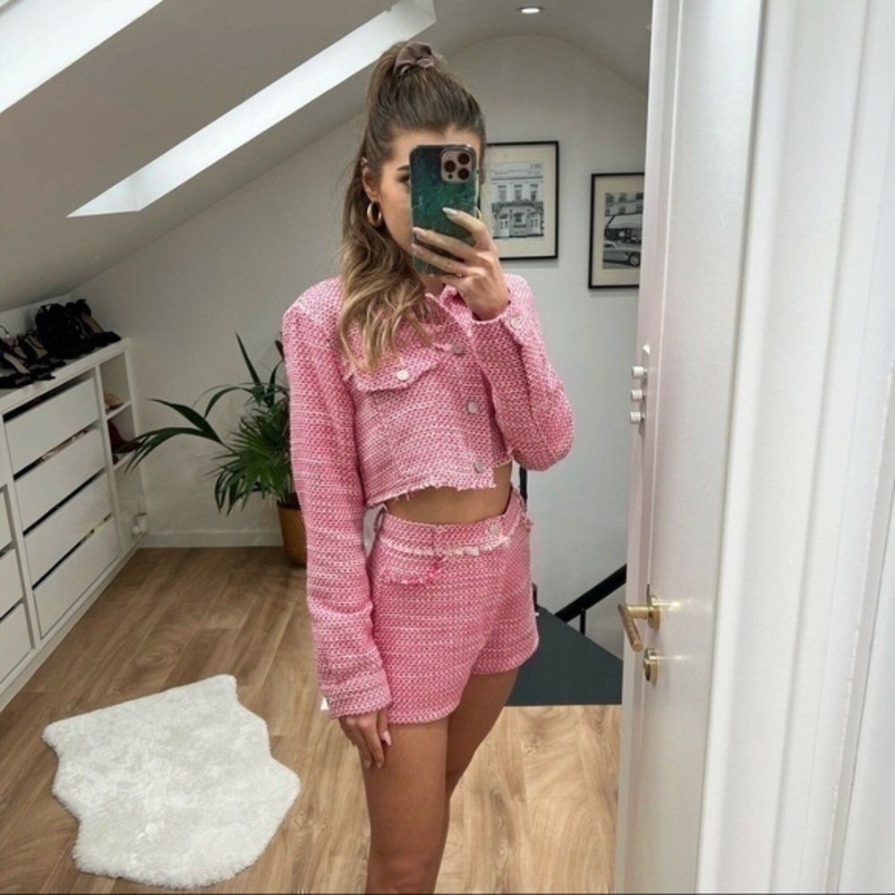 ZARA tweed structured shorts 8477/034 - Picture 4 of 16